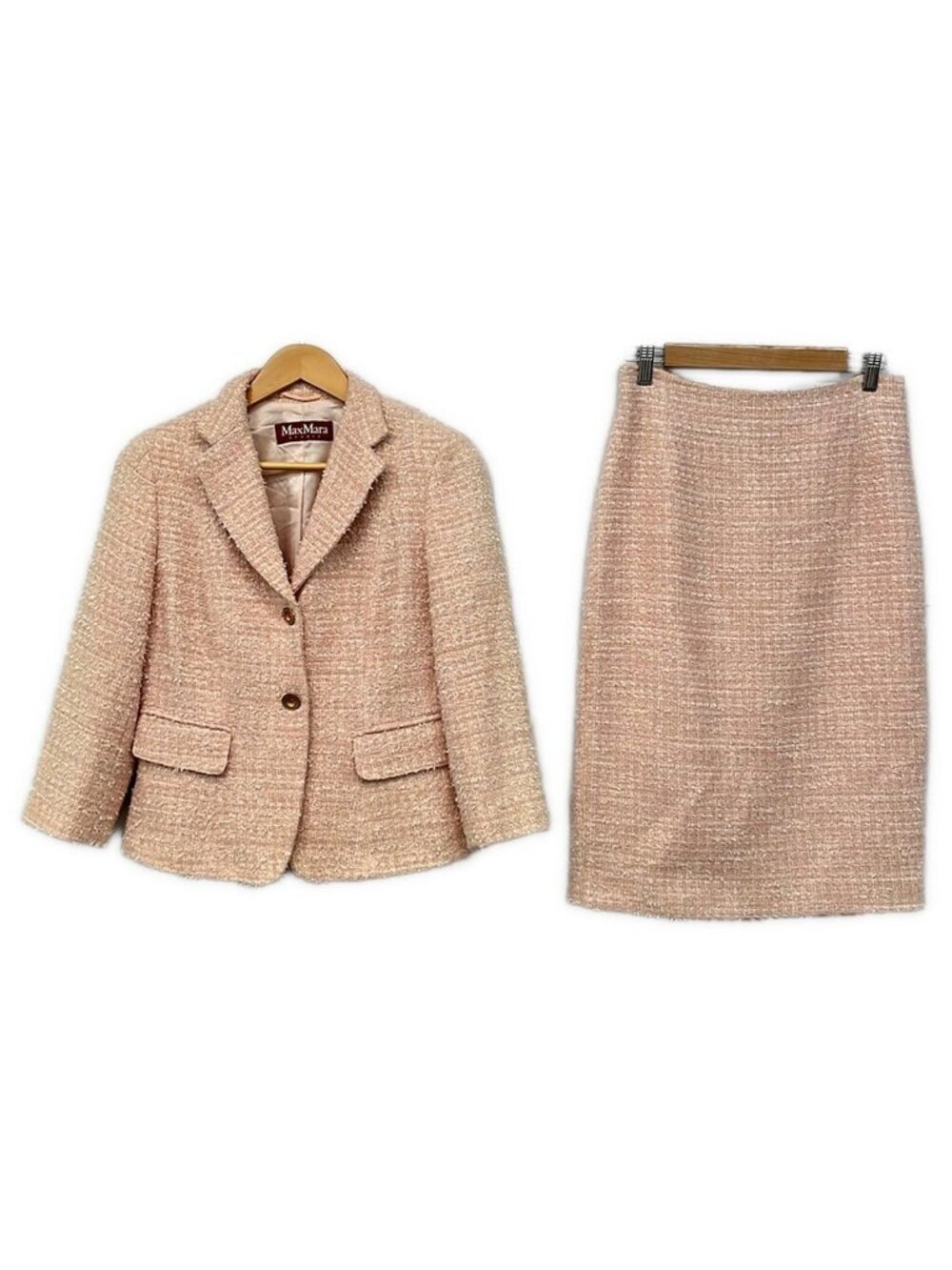 Max Mara Studio Skirt Suit Light Pink